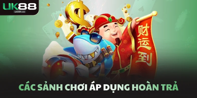 Các sảnh chơi áp dụng hoàn trả